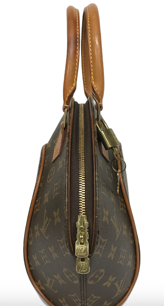 Louis Vuitton Ellipse PM Monogram, vendu avec son cadenas.