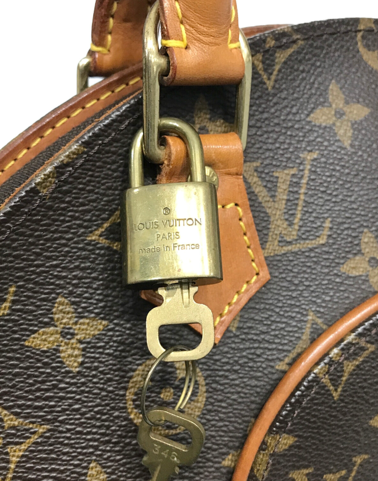 Louis Vuitton Ellipse PM Monogram, vendu avec son cadenas.