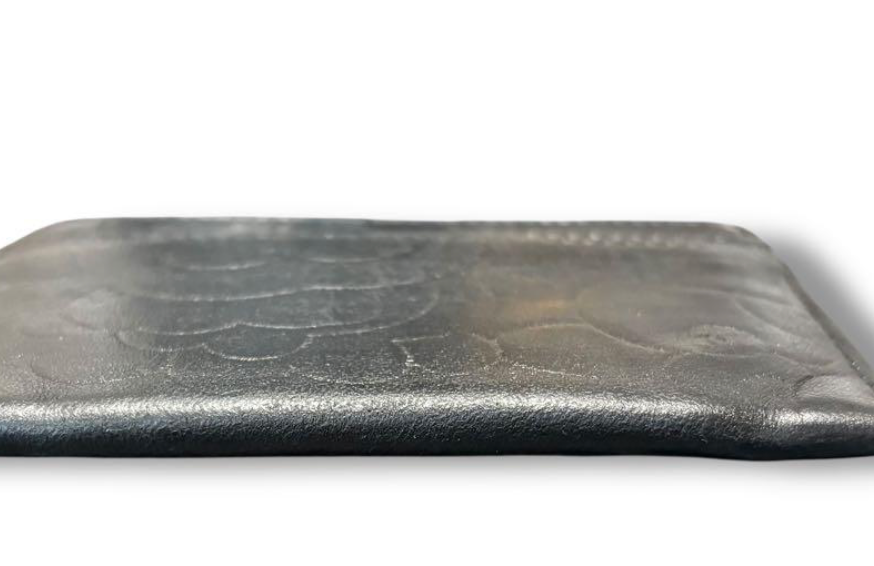 Porte-Cartes Chanel Camélia Noir – CC Logo Card Holder