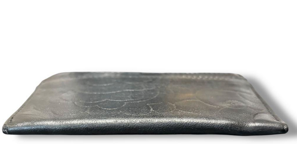 Porte-Cartes Chanel Camélia Noir – CC Logo Card Holder