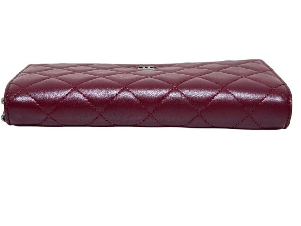 Chanel Wallet on Chain WOC Rouge Bordeaux – Lambskin Chaîne Argent