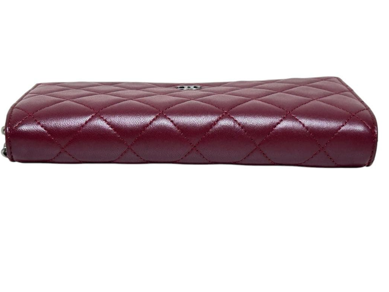 Chanel Wallet on Chain WOC Rouge Bordeaux – Lambskin Chaîne Argent