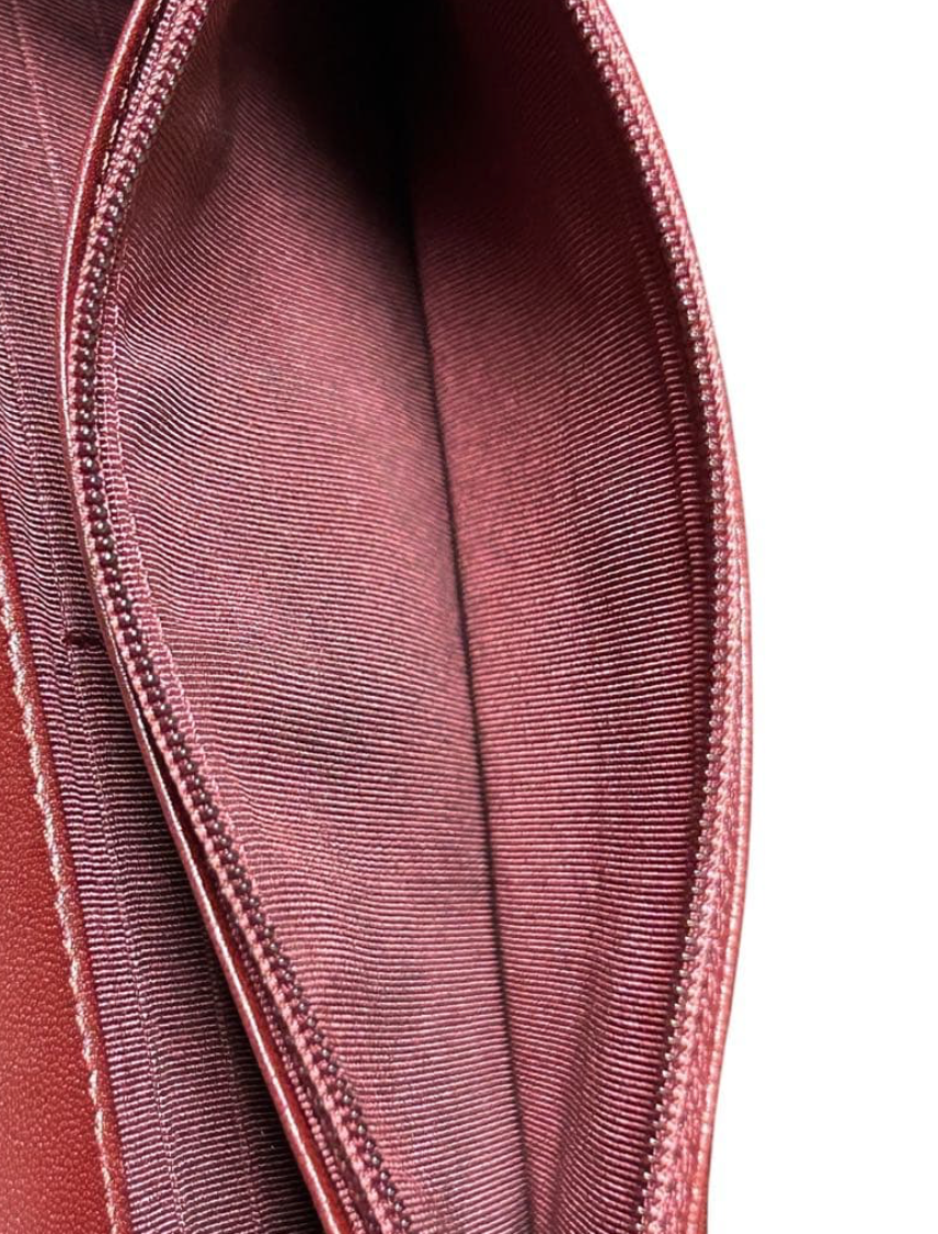 Chanel Wallet on Chain WOC Rouge Bordeaux – Lambskin Chaîne Argent