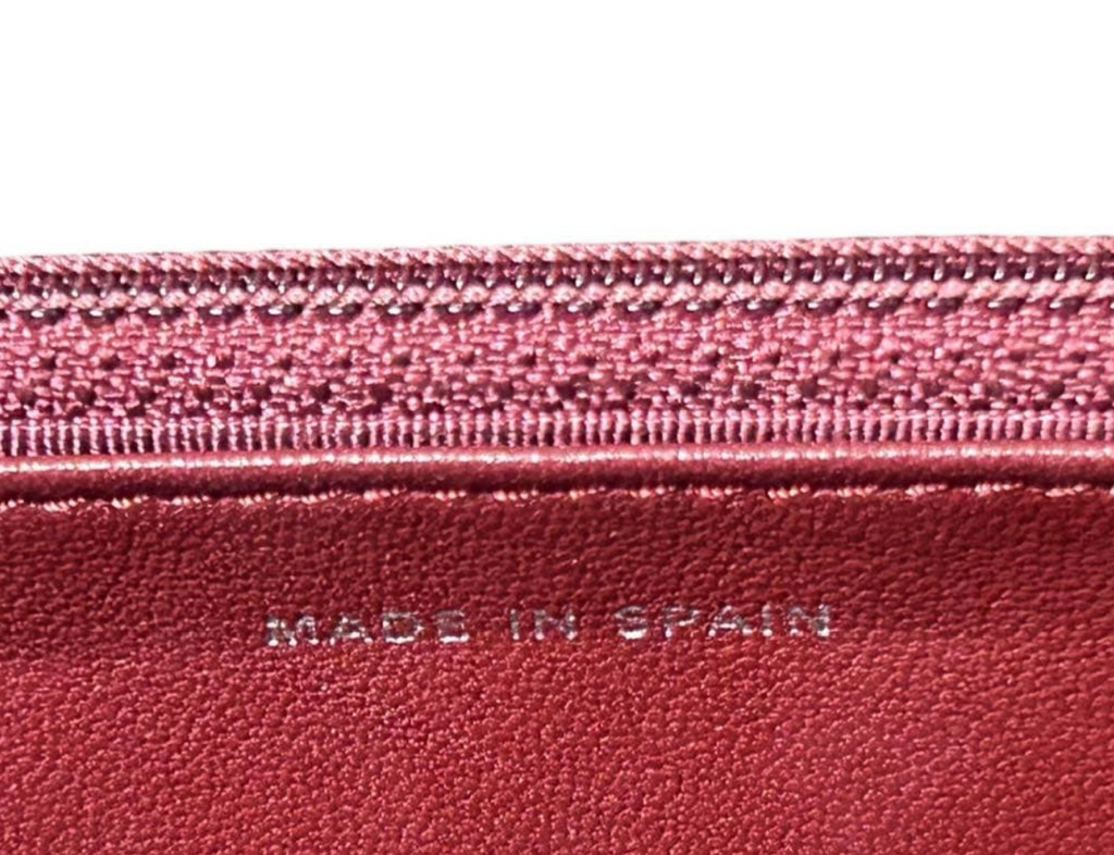 Chanel Wallet on Chain WOC Rouge Bordeaux – Lambskin Chaîne Argent