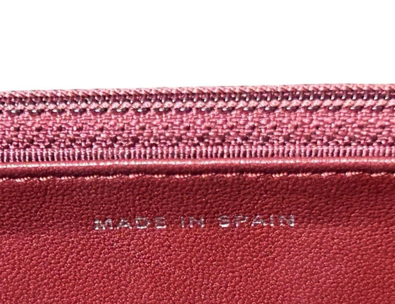 Chanel Wallet on Chain WOC Rouge Bordeaux – Lambskin Chaîne Argent