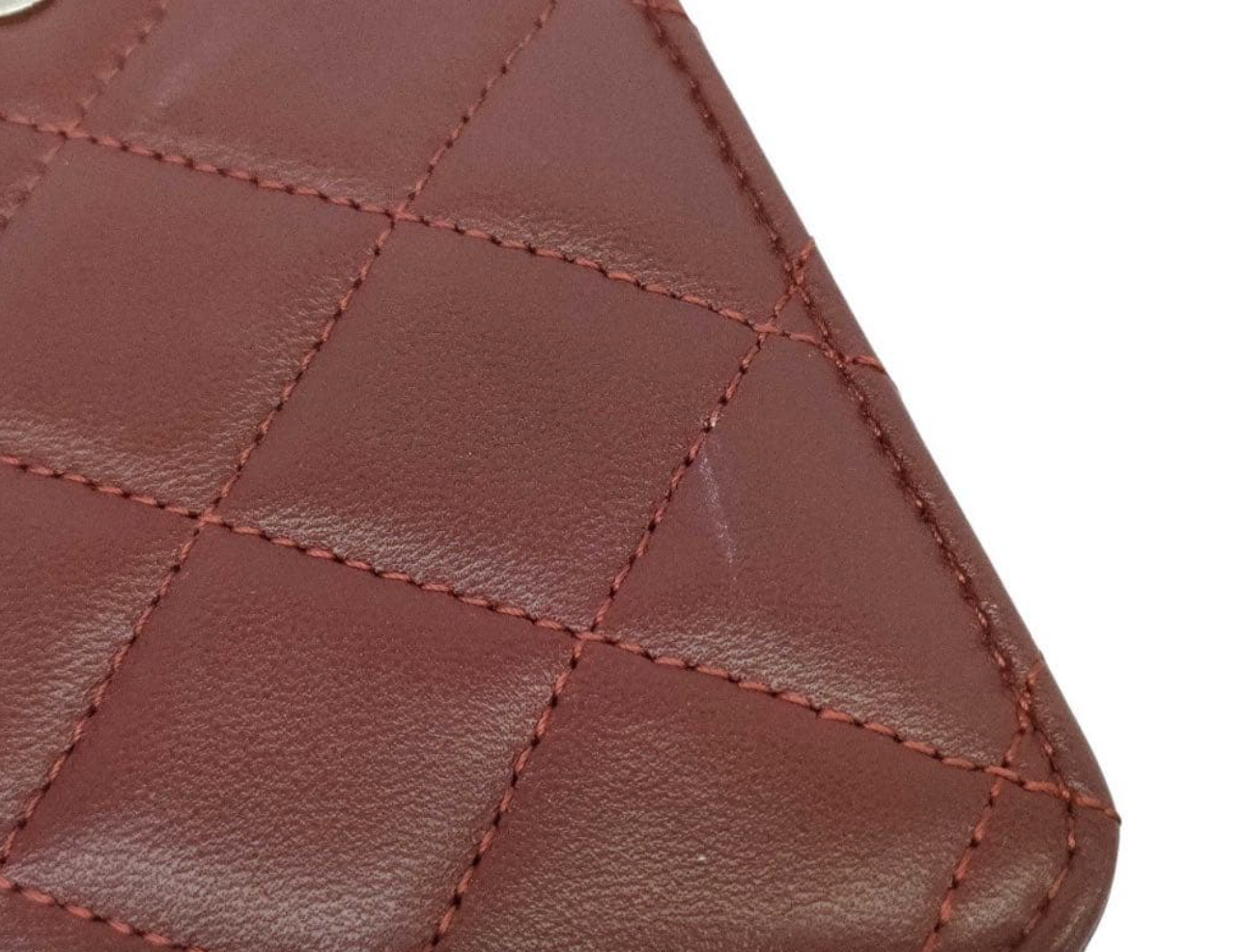 Chanel Wallet on Chain WOC Rouge Bordeaux – Lambskin Chaîne Argent