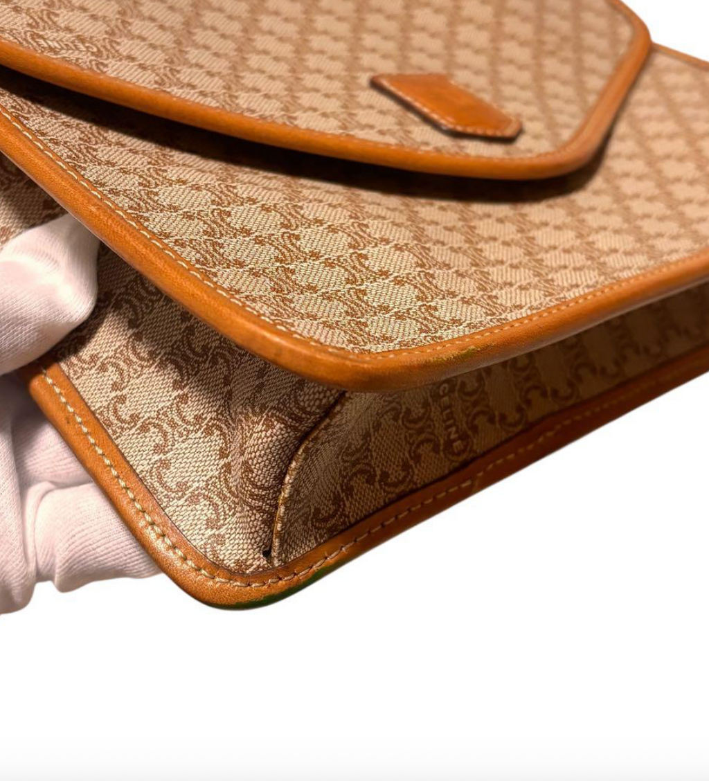 Sac bandoulière Old Céline beige - Très bel état