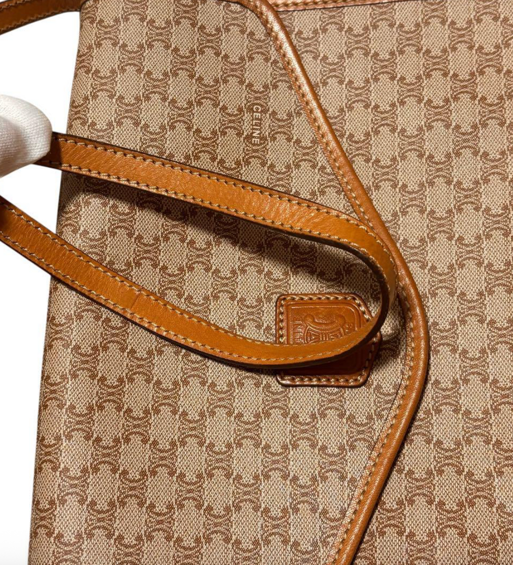 Sac bandoulière Old Céline beige - Très bel état
