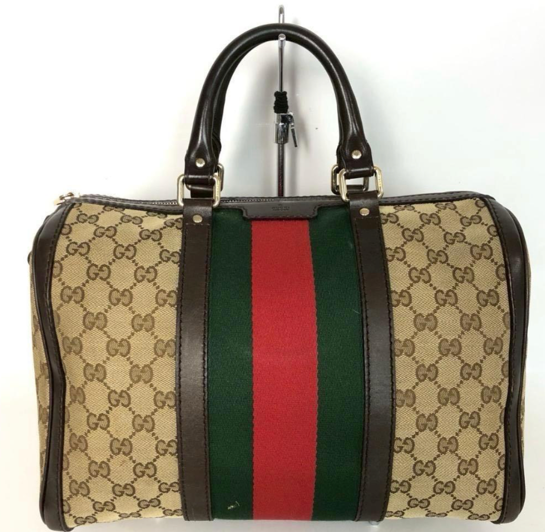 Gucci Boston bag GG Canvas Sherry Line