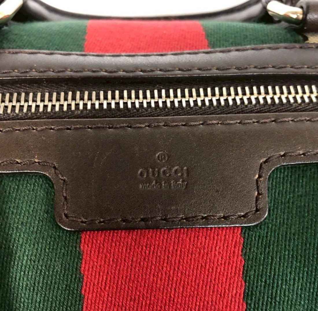Gucci Boston bag GG Canvas Sherry Line