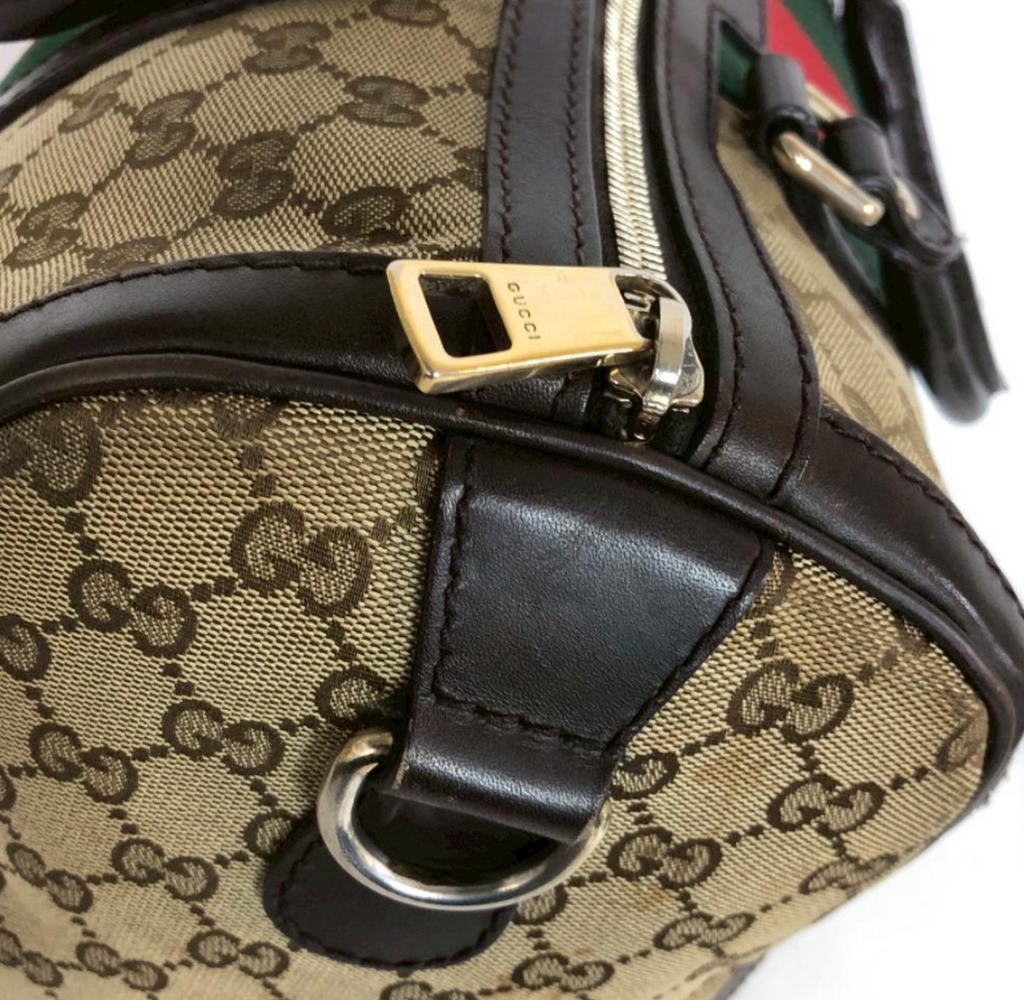 Gucci Boston bag GG Canvas Sherry Line