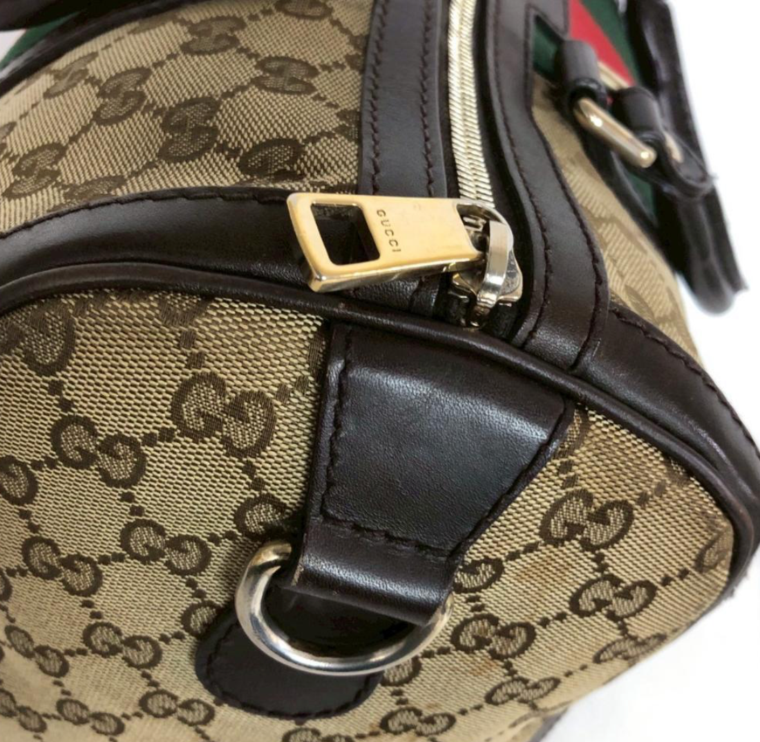 Gucci Boston bag GG Canvas Sherry Line