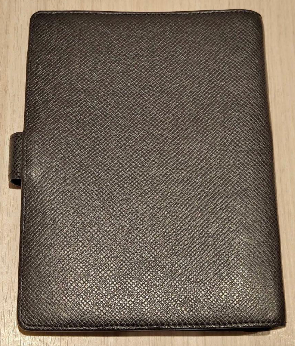 Louis Vuitton Agenda MM Taïga Ardoise noir