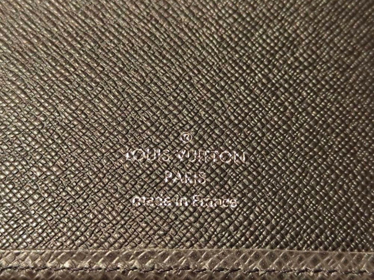 Louis Vuitton Agenda MM Taïga Ardoise noir
