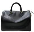 Louis Vuitton Speedy 30 en cuir Épi noir,