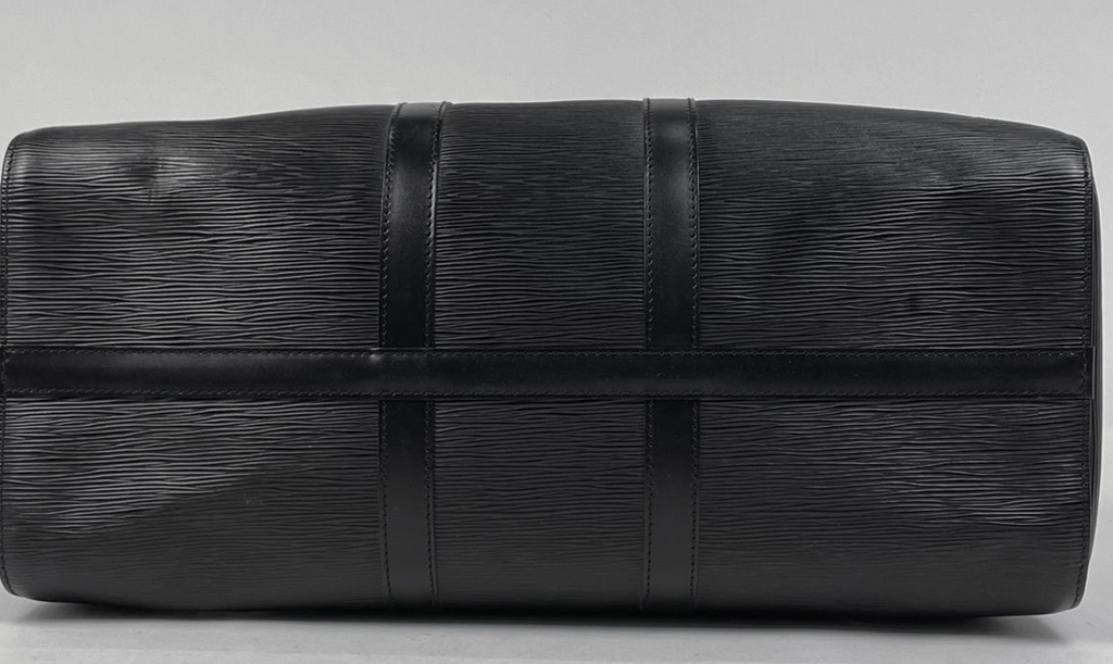 Louis Vuitton Keepall 45 en cuir Épi noir