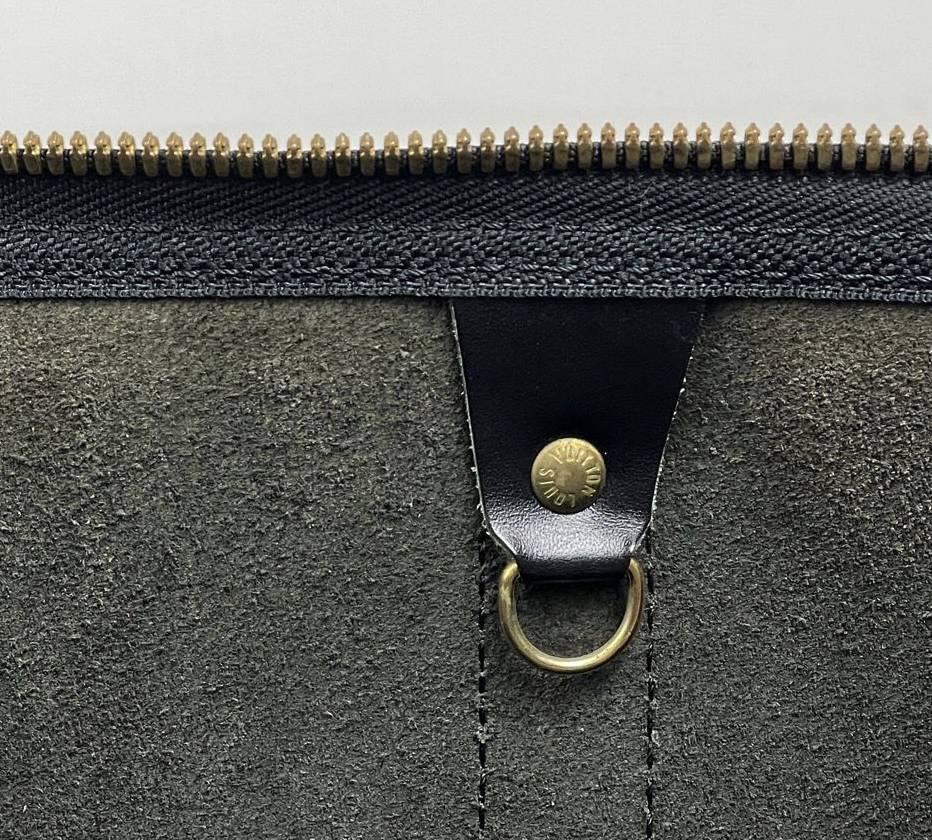 Louis Vuitton Keepall 45 en cuir Épi noir