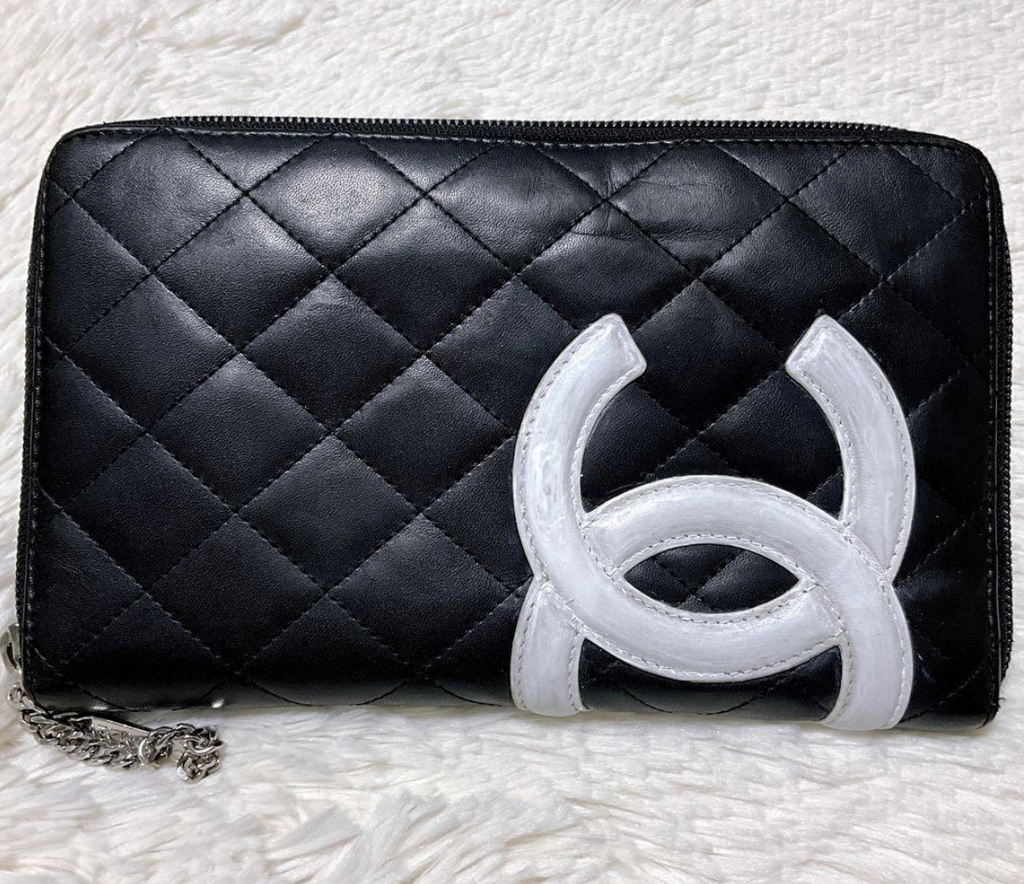 Portefeuille Chanel Cambon Ligne Zippé Noir – CC Matelassé Lambskin (Boîte & Carte)