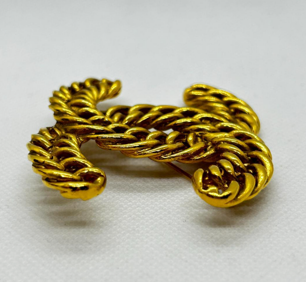 Broche Chanel Coco Mark Chaîne – Logo CC Oversize