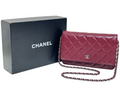 Chanel Wallet on Chain WOC Rouge Bordeaux – Lambskin Chaîne Argent