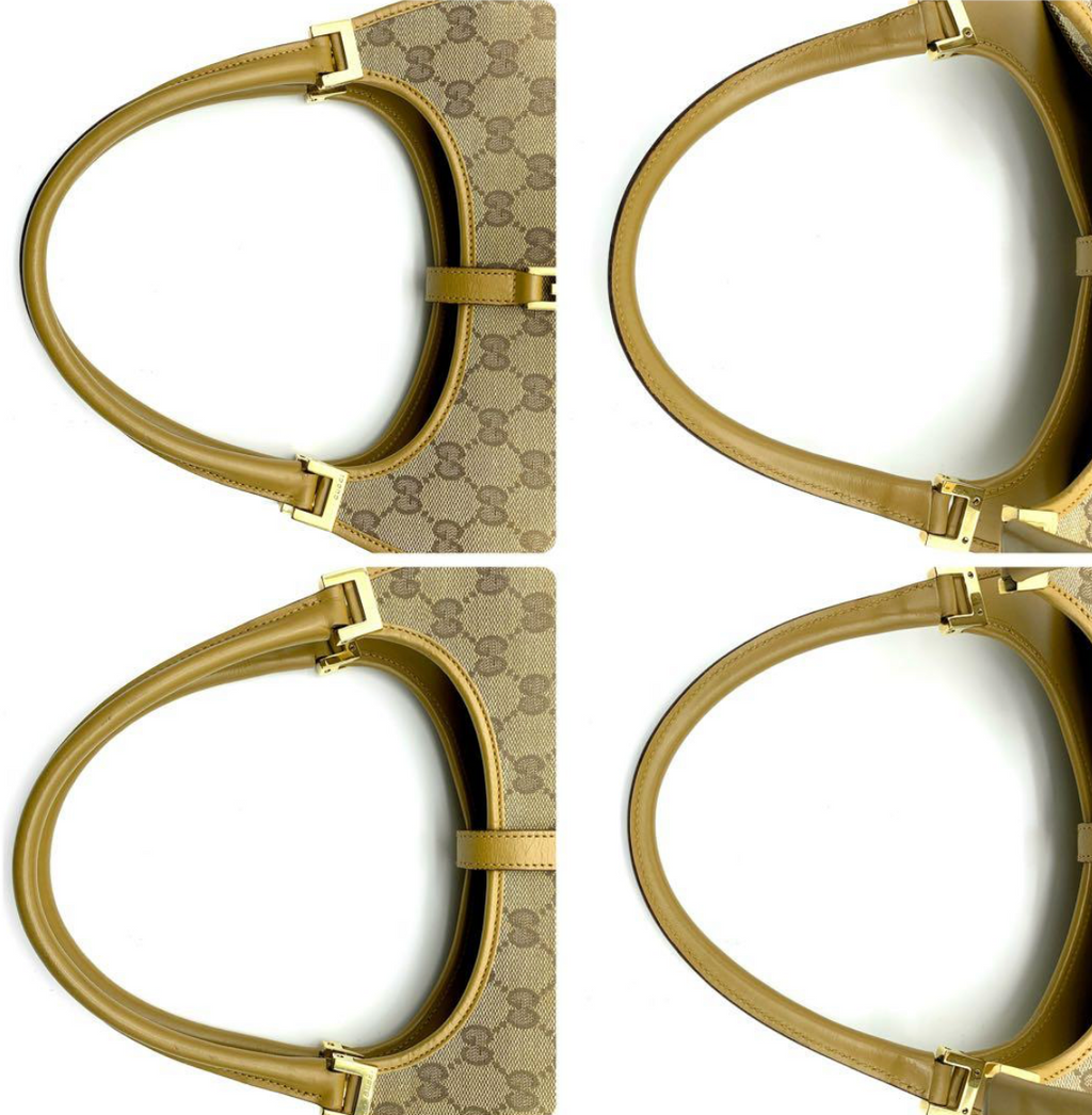 Gucci Jackie GG Canvas – Sac épaule beige & cuir marron