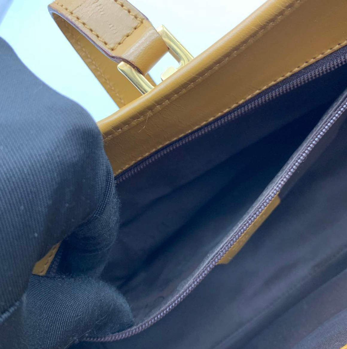 Gucci Jackie GG Canvas – Sac épaule beige & cuir marron