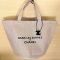 Sac tote CHANEL novelty en lin (jute), éco bag