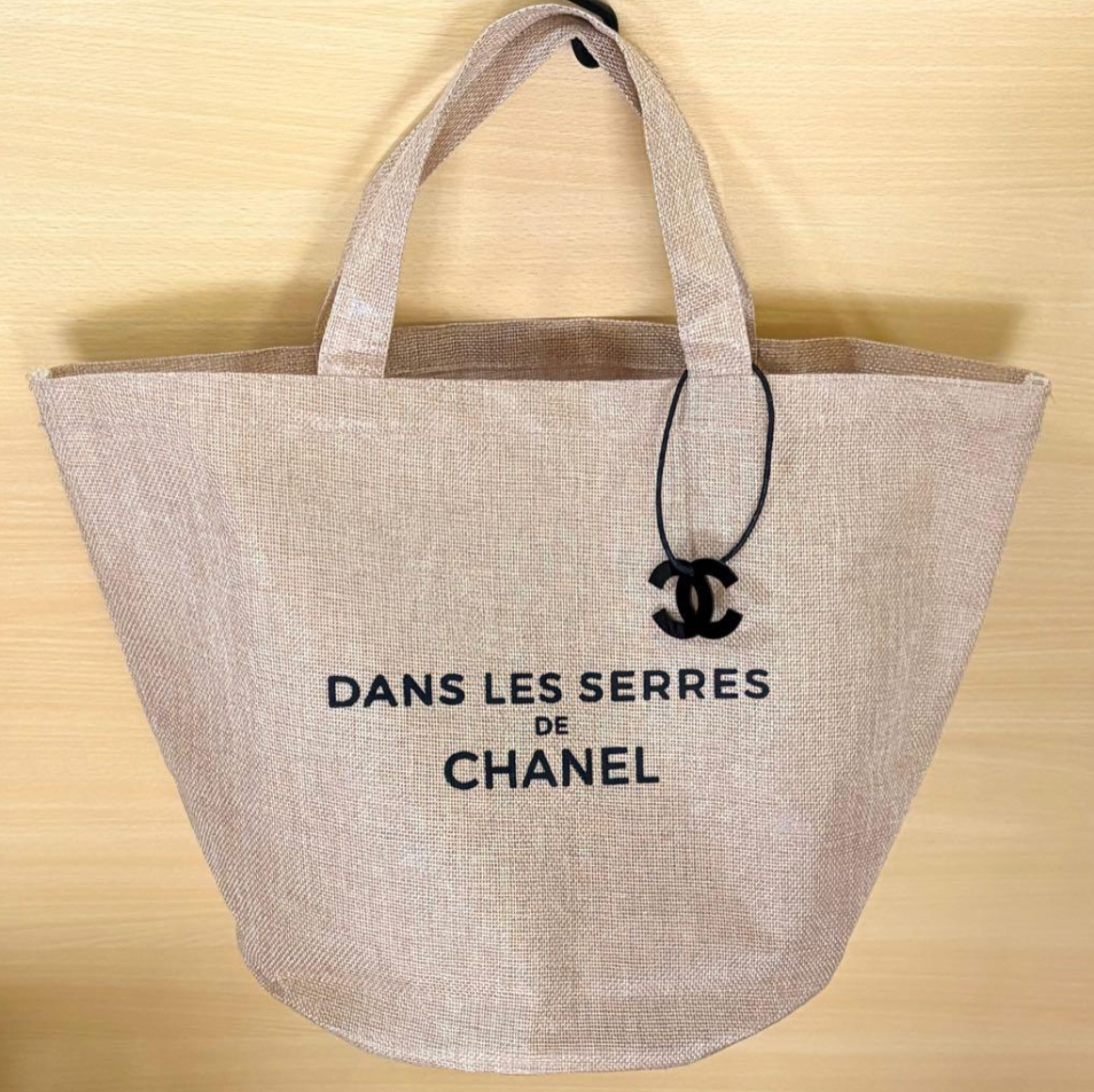 Sac tote CHANEL novelty en lin (jute), éco bag