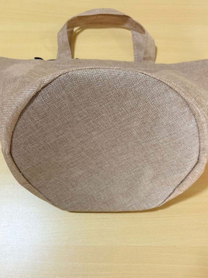 Sac tote CHANEL novelty en lin (jute), éco bag