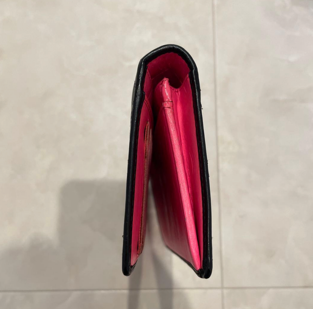 Chanel Cambon Line Long Wallet Black – Portefeuille long en cuir avec boîte