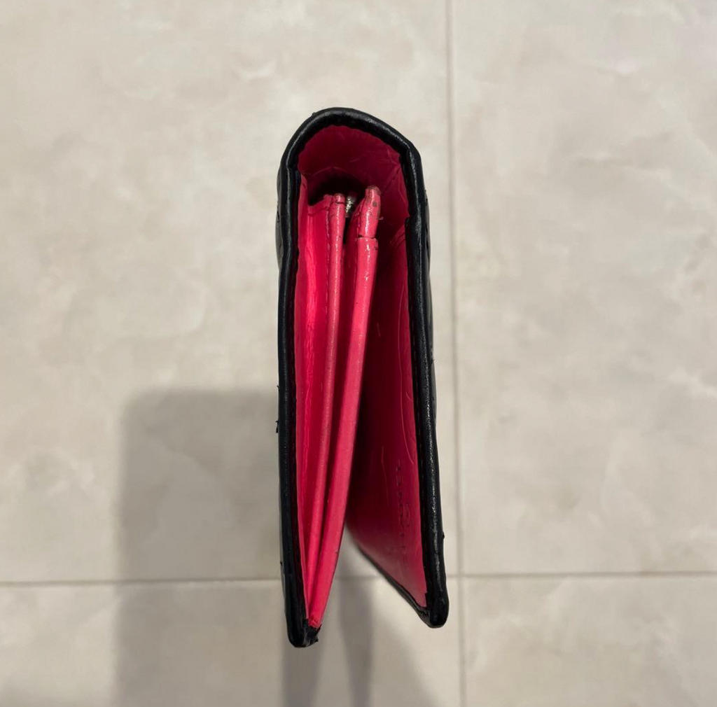 Chanel Cambon Line Long Wallet Black – Portefeuille long en cuir avec boîte