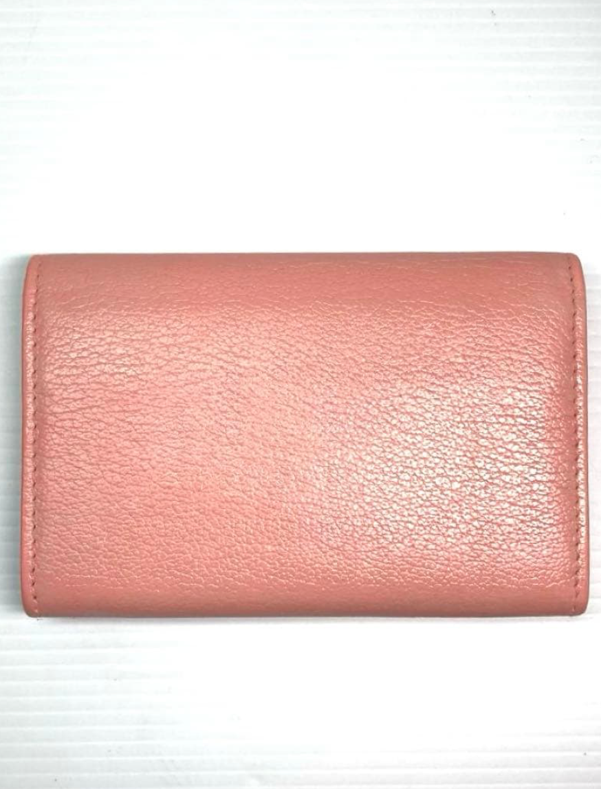 Porte-cartes CHANEL Camélia Rose Cuir Coco Mark