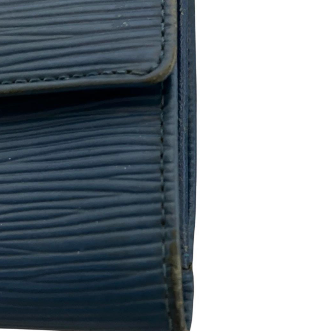 Portefeuille Louis Vuitton Épi Bleu – Compact 3 volets