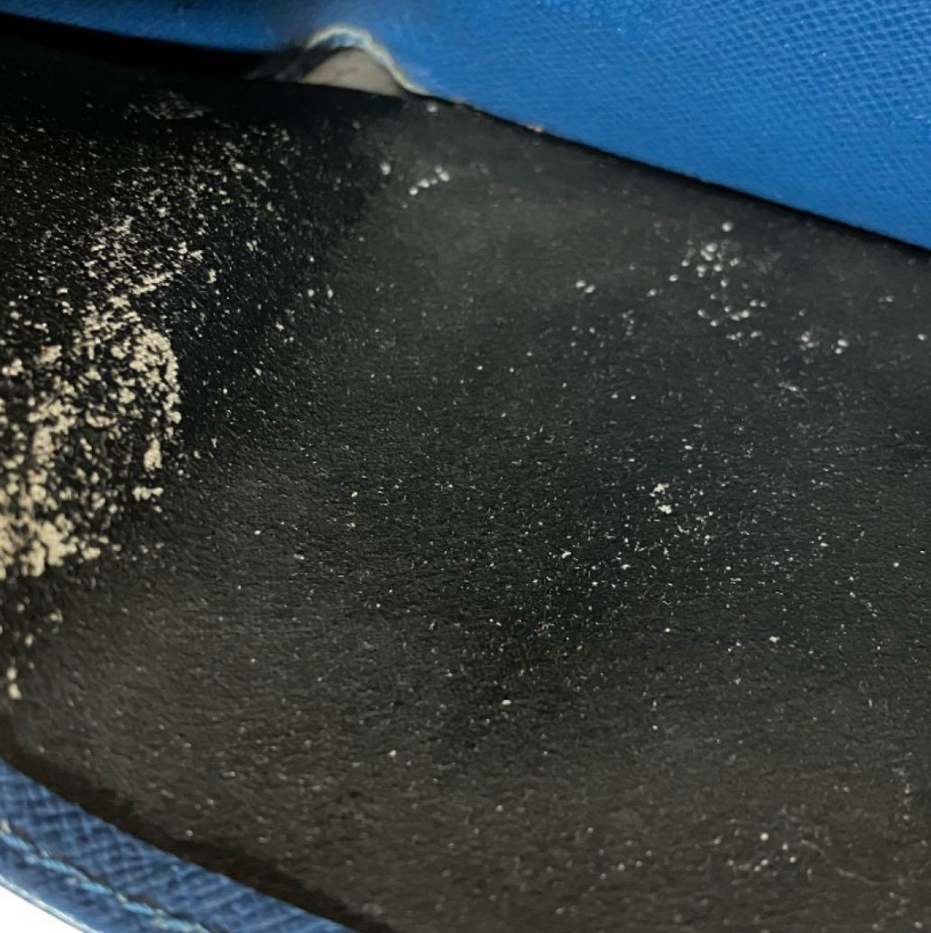 Portefeuille Louis Vuitton Épi Bleu – Compact 3 volets