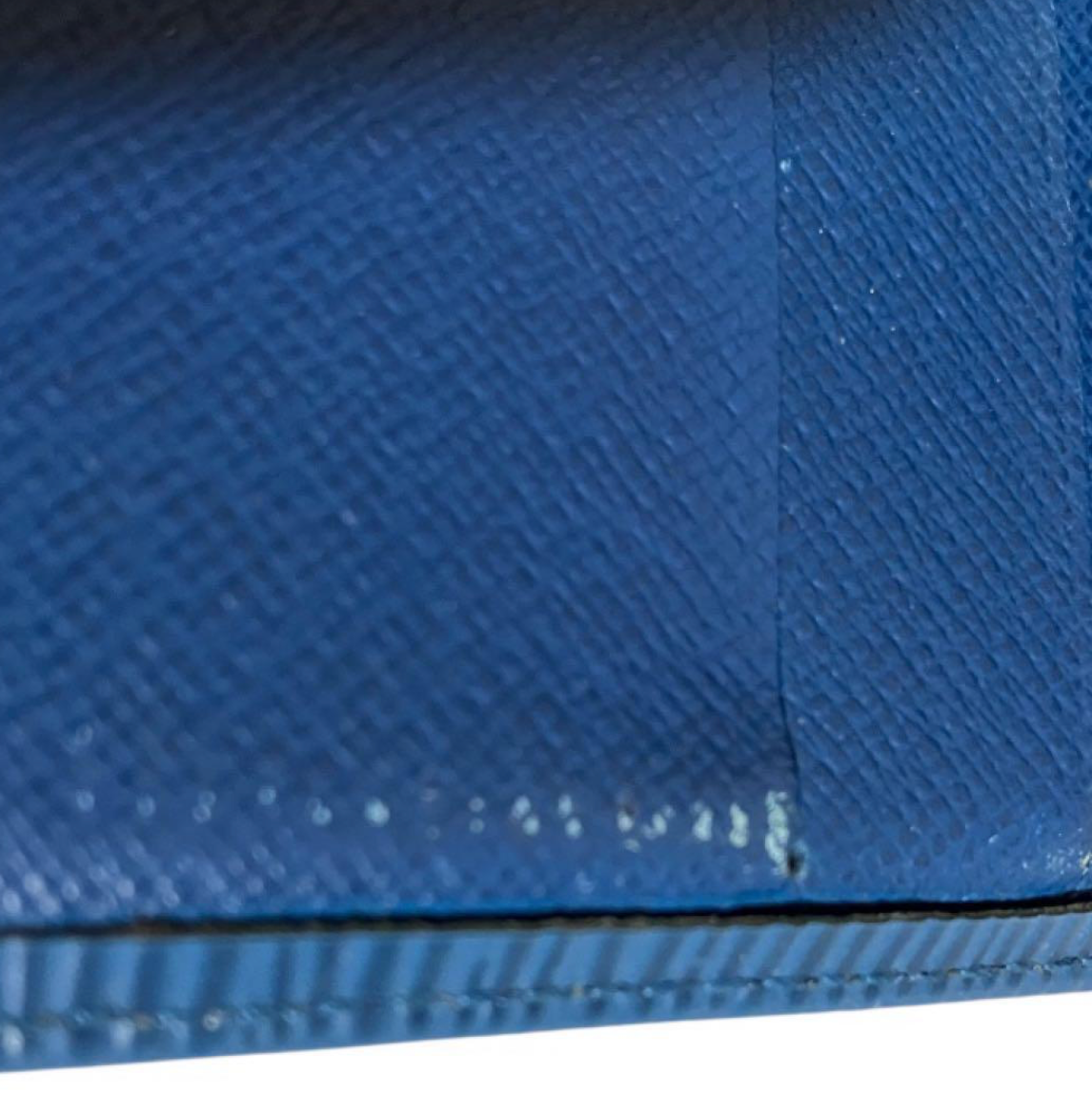 Portefeuille Louis Vuitton Épi Bleu – Compact 3 volets