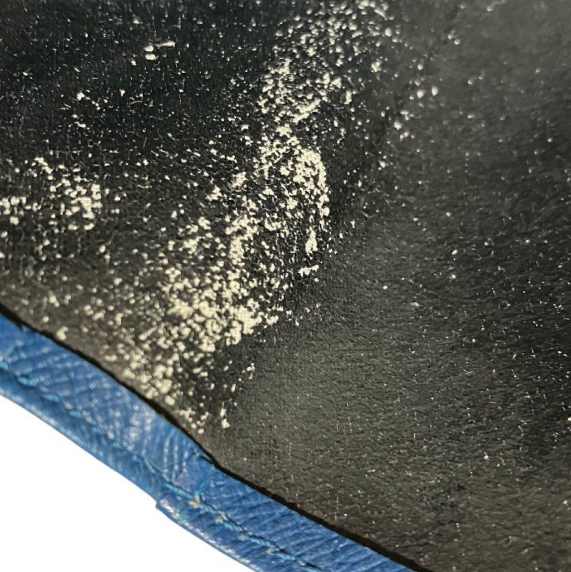Portefeuille Louis Vuitton Épi Bleu – Compact 3 volets
