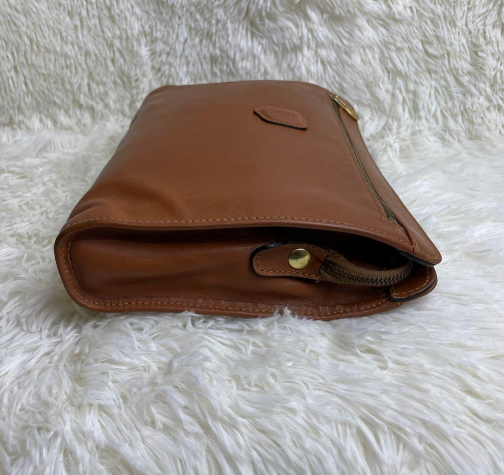 CELINE – Clutch / Pochette Triomphe Cuir Vintage