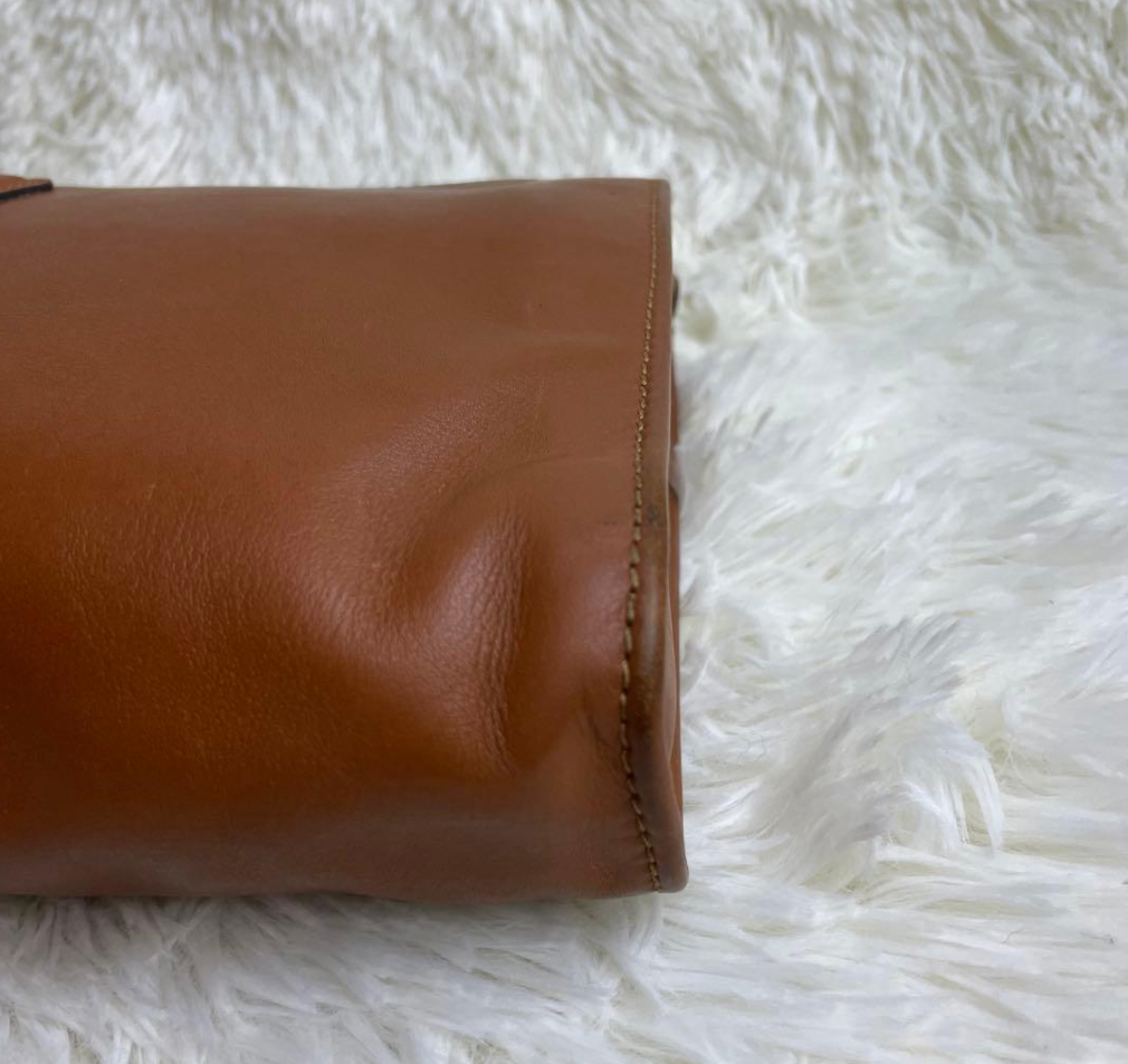 CELINE – Clutch / Pochette Triomphe Cuir Vintage