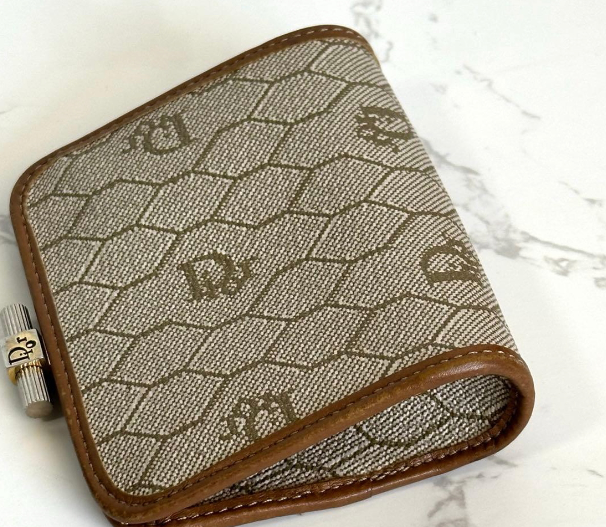 CHRISTIAN DIOR – Porte-monnaie Vintage (Beige)