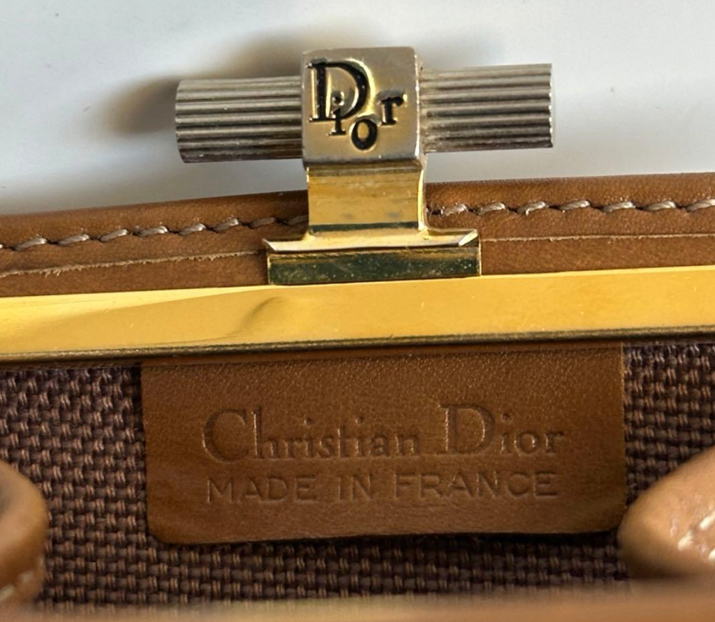 CHRISTIAN DIOR – Porte-monnaie Vintage (Beige)