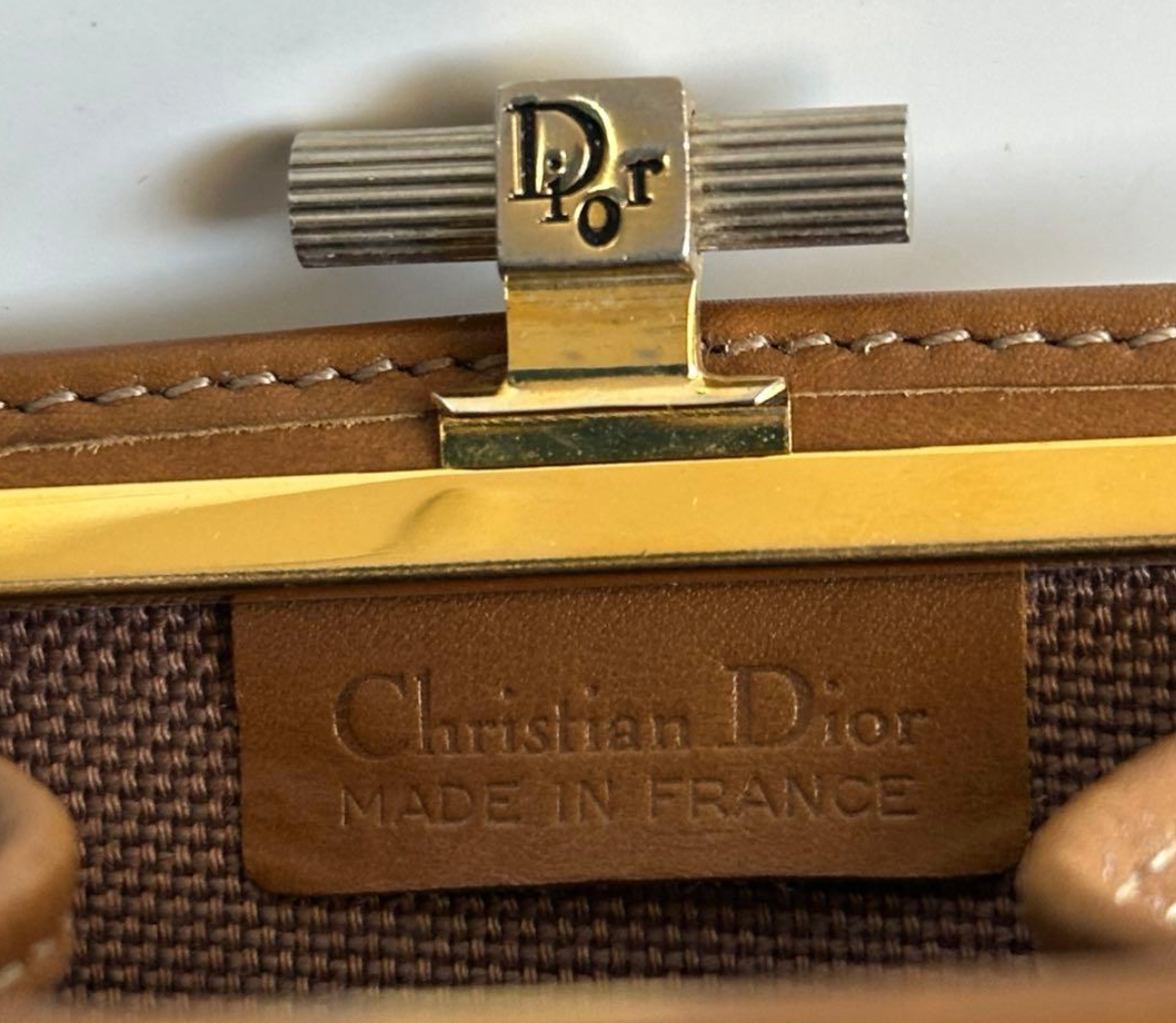 CHRISTIAN DIOR – Porte-monnaie Vintage (Beige)