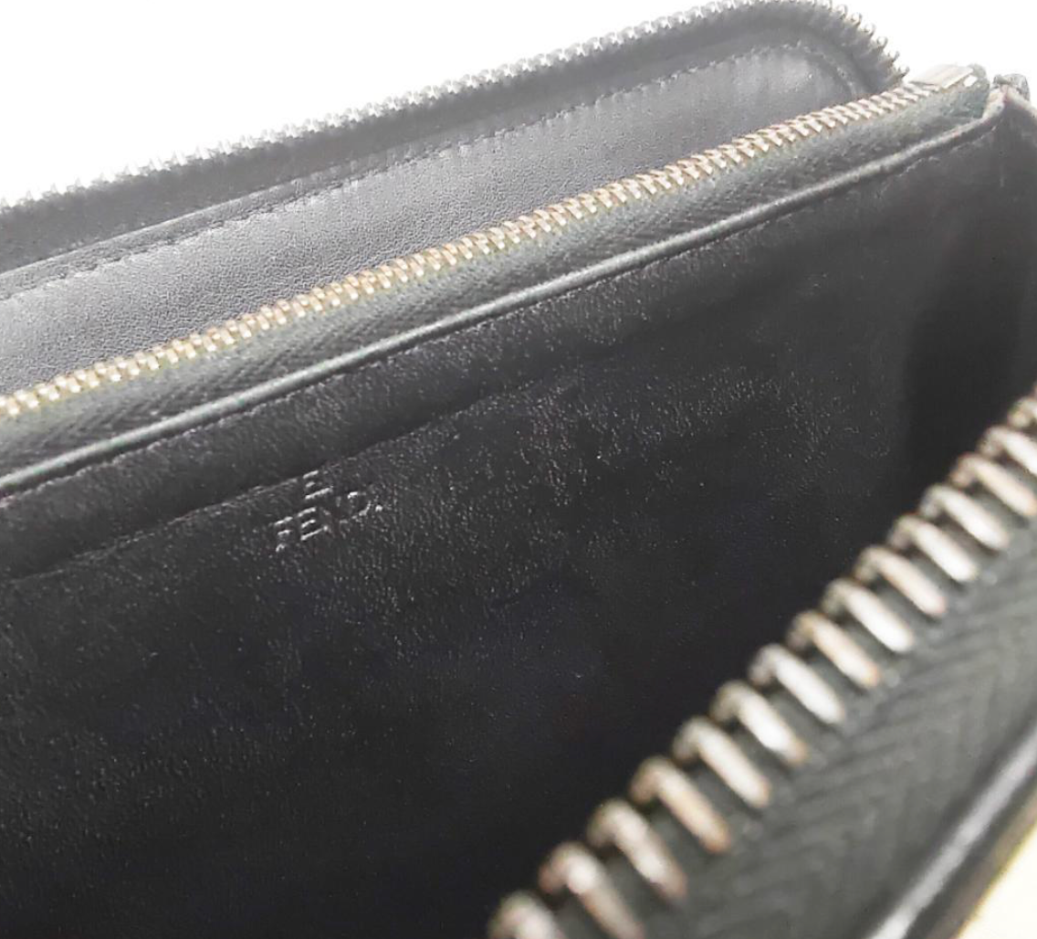 FENDI – Portefeuille Long Zippé FF (Zucca) Vintage