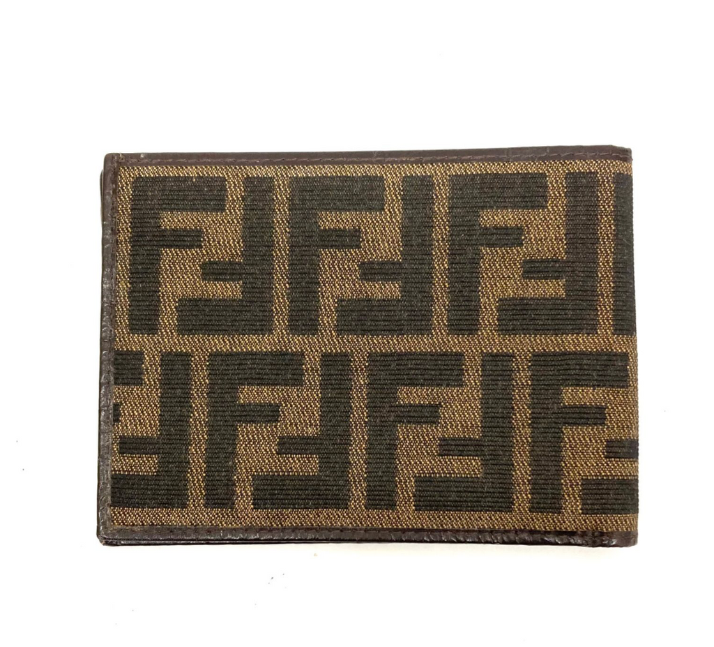 FENDI – Portefeuille Compact FF (Zucca) Vintage