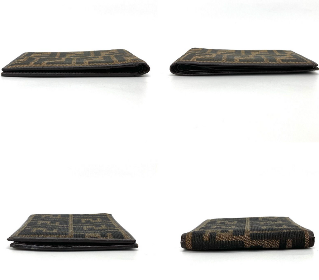 FENDI – Portefeuille Compact FF (Zucca) Vintage