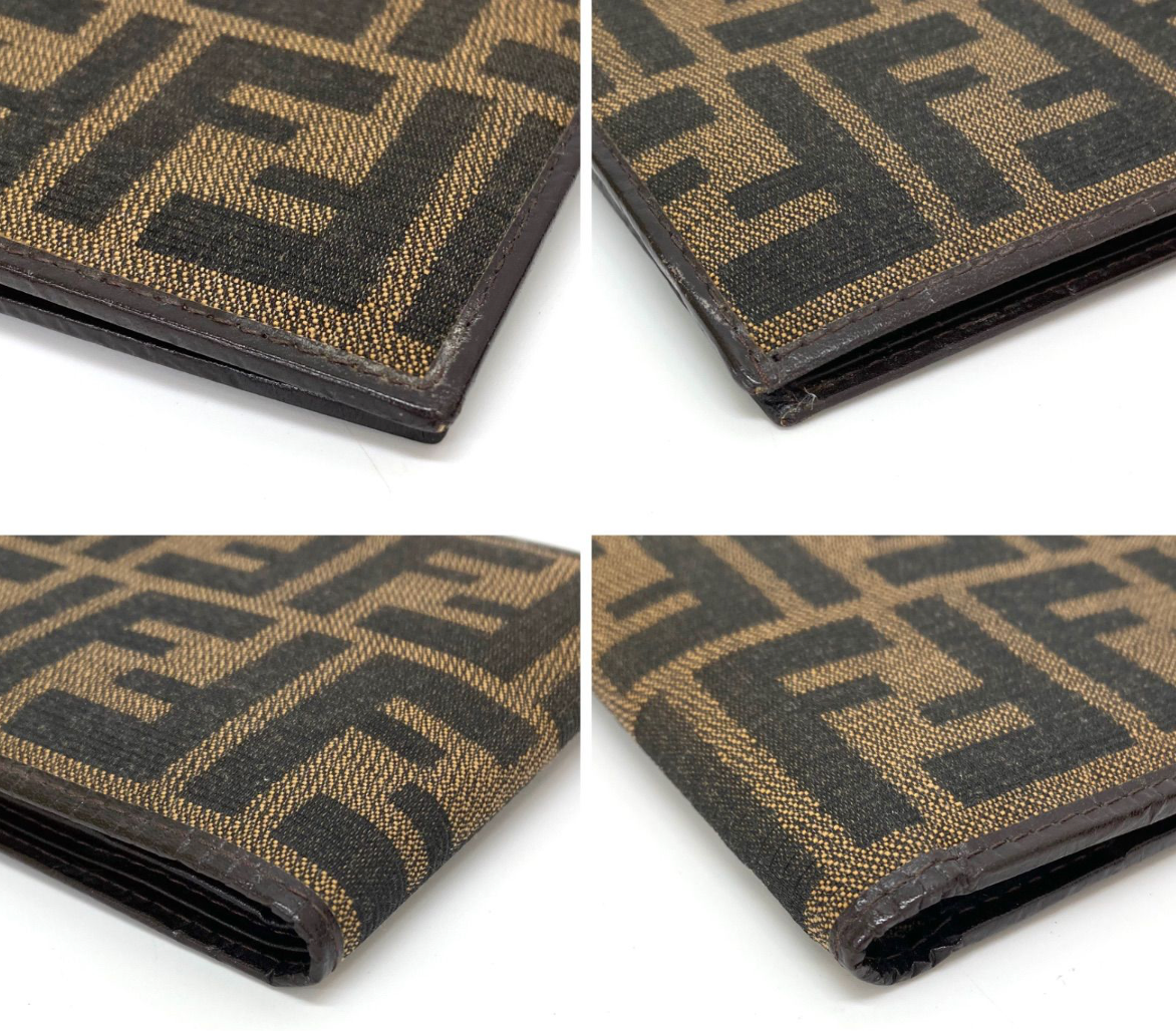 FENDI – Portefeuille Compact FF (Zucca) Vintage