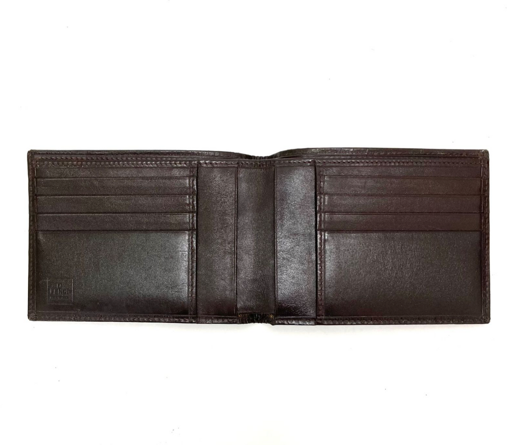 FENDI – Portefeuille Compact FF (Zucca) Vintage