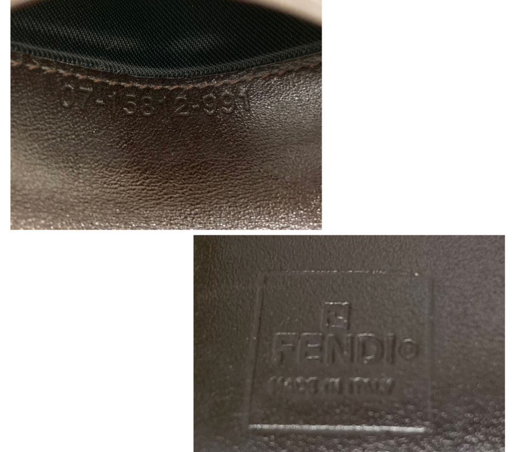 FENDI – Portefeuille Compact FF (Zucca) Vintage