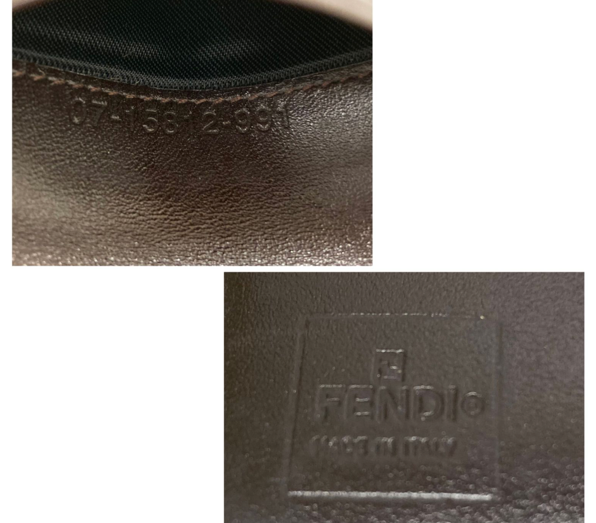 FENDI – Portefeuille Compact FF (Zucca) Vintage