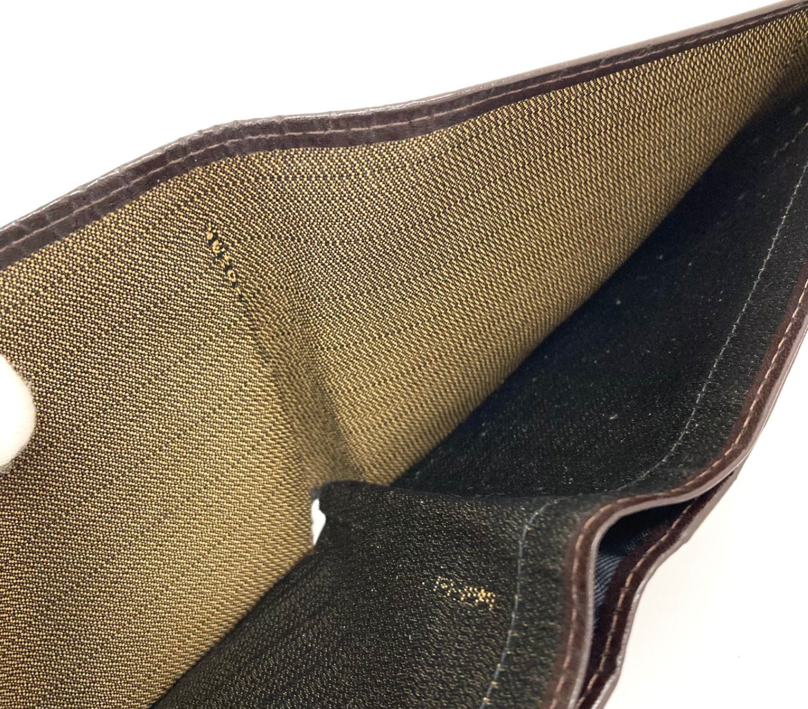 FENDI – Portefeuille Compact FF (Zucca) Vintage