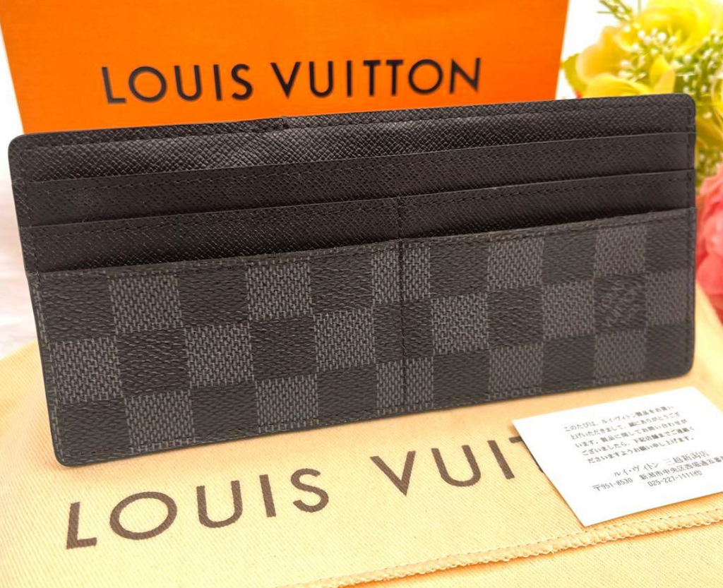 LOUIS VUITTON – Portefeuille Modulable Damier Graphite (Carte)